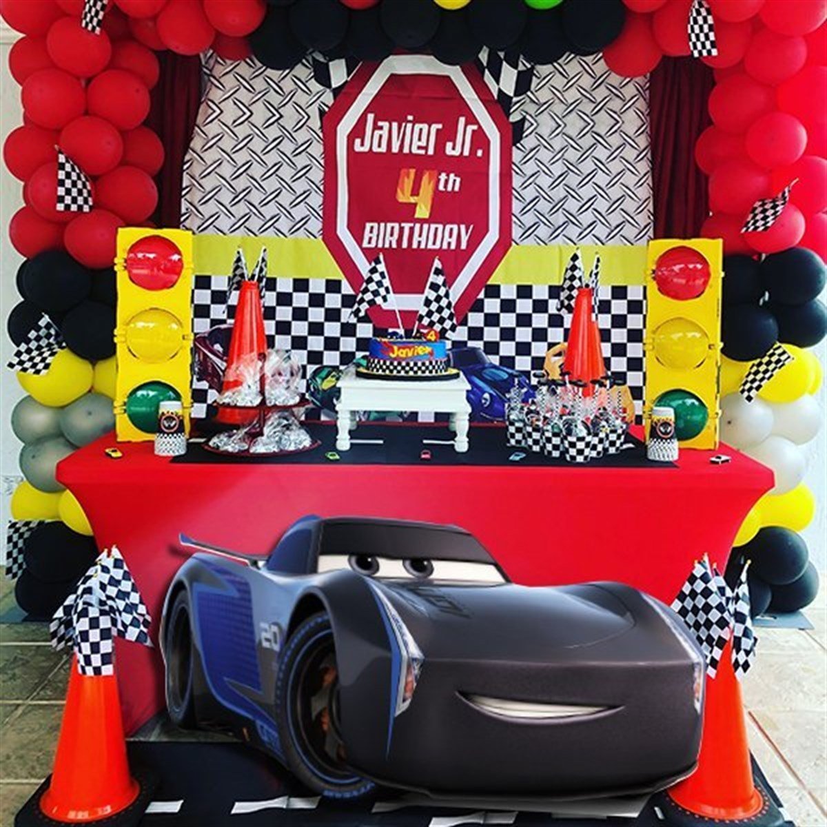 Cars Jackson Storm Ayaklı Pano 95 x 47 Cm