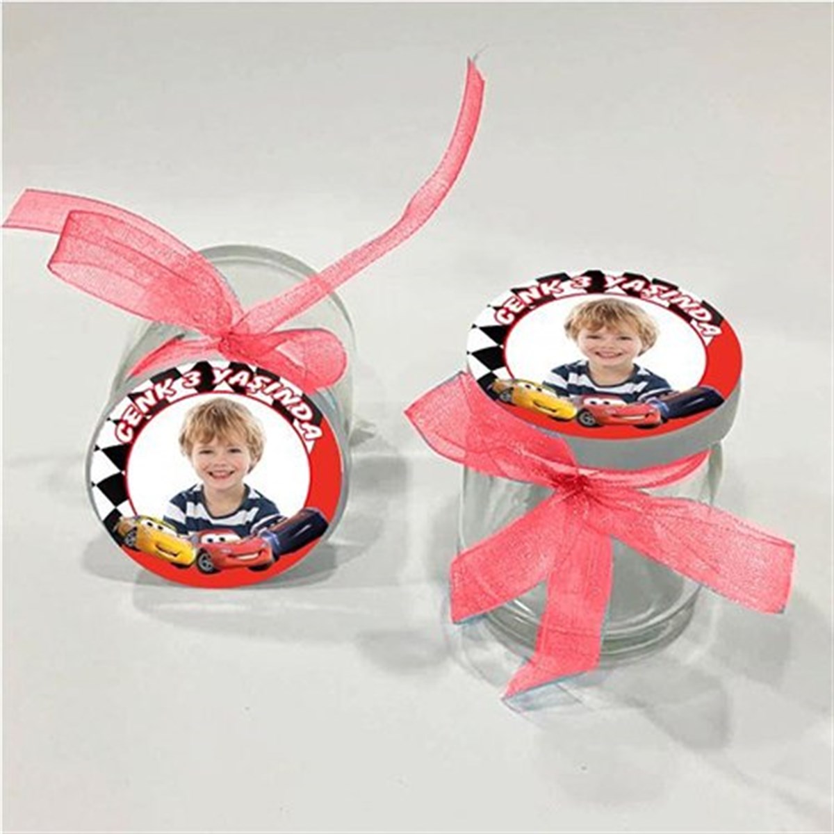 Cars Kişiye Özel Kavanoz 10 Adet