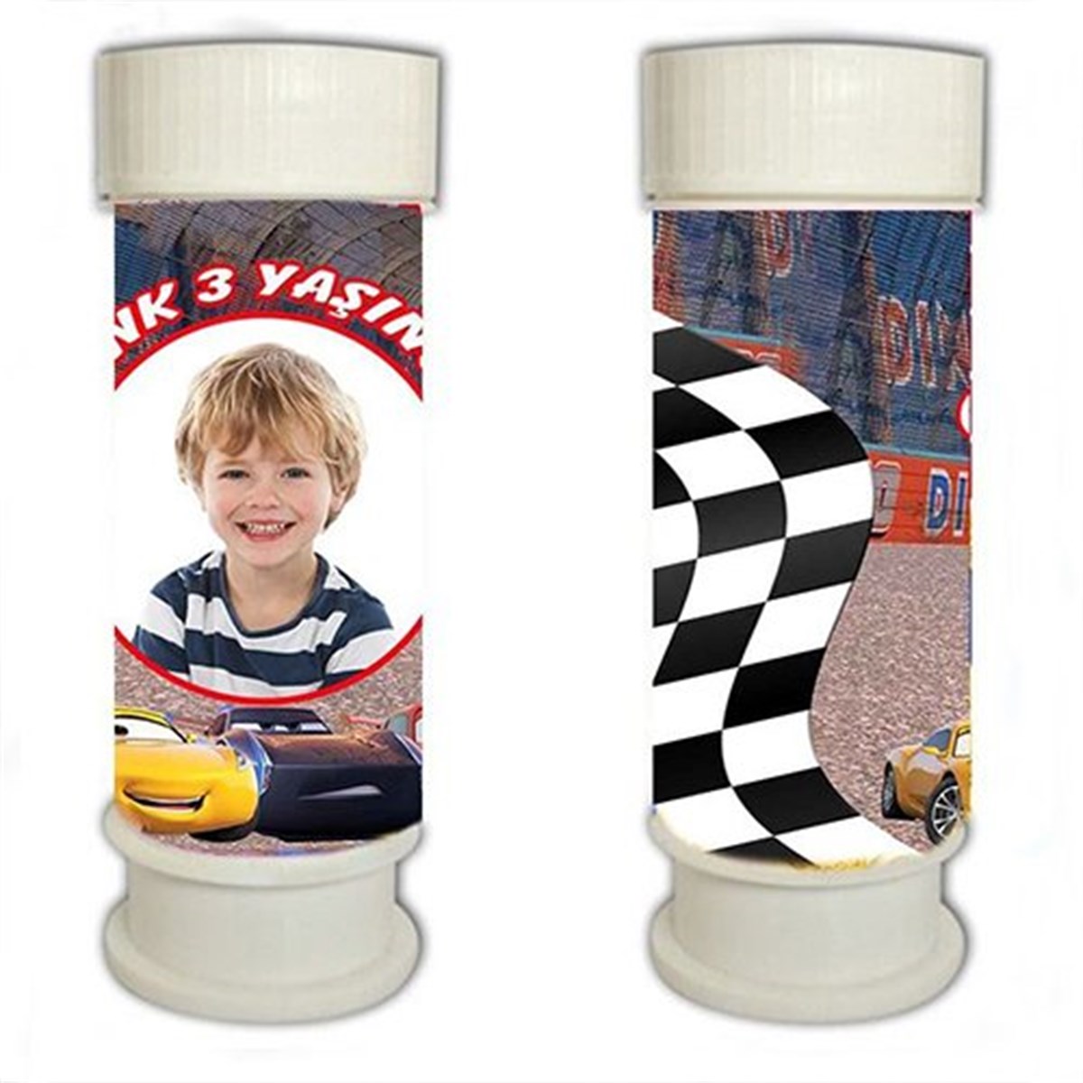 Cars Kişiye Özel Köpük Baloncuk 8 Adet