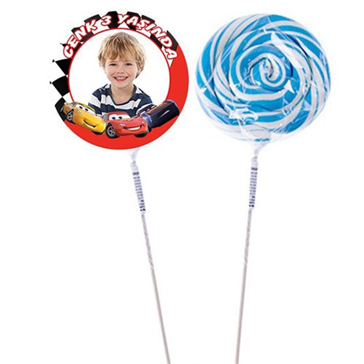 Cars Kişiye Özel Sosyete Şekeri 10 Adet