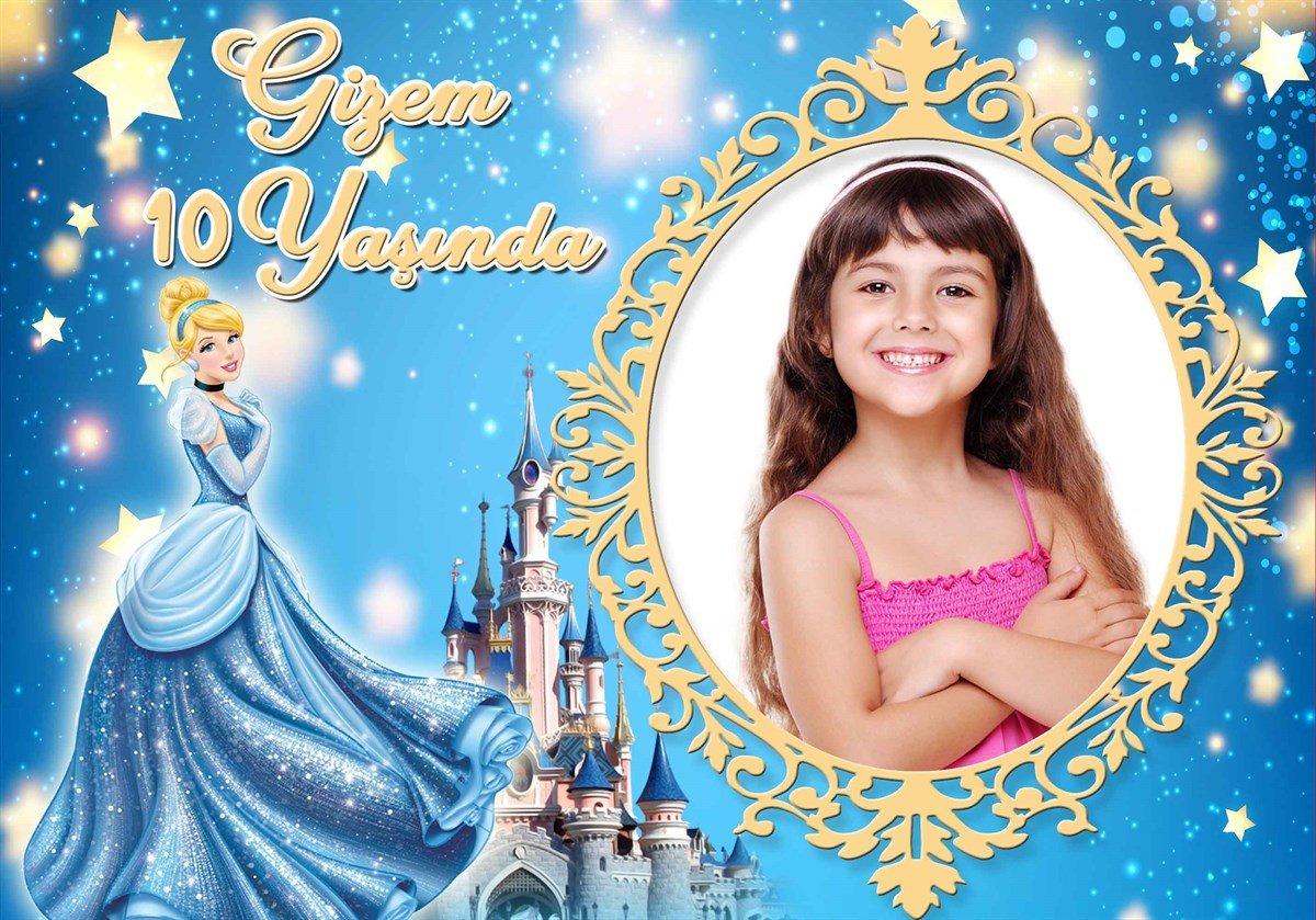 Cinderella Kişiye Özel Afiş