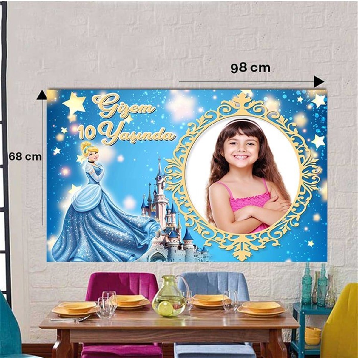 Cinderella Kişiye Özel Duvar Panosu