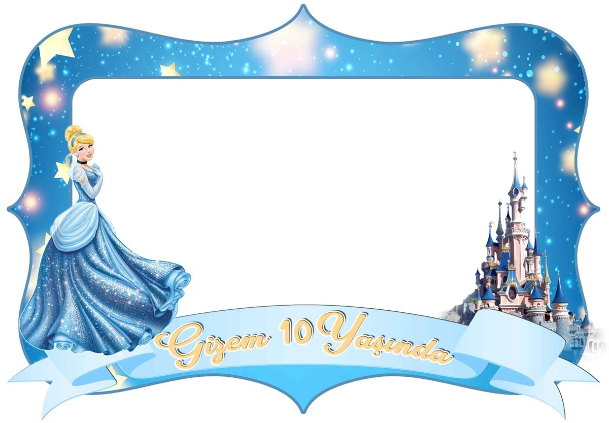 Cinderella Kişiye Özel Fotoğraf Çerçevesi