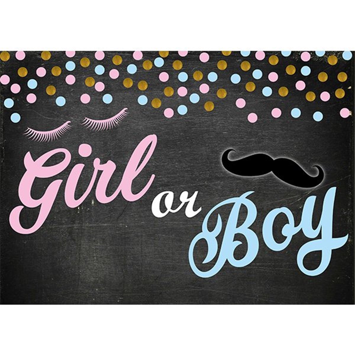 Cinsiyet Belirleme Partisi Kişiye Özel Afiş