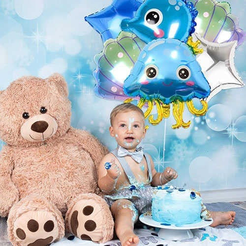 Deniz Anası Mavi Folyo Balon