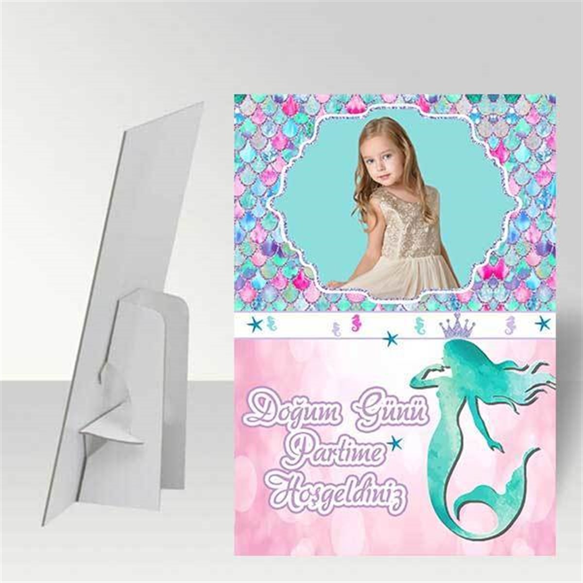 Deniz Kızı Kişiye Özel Ayaklı Pano