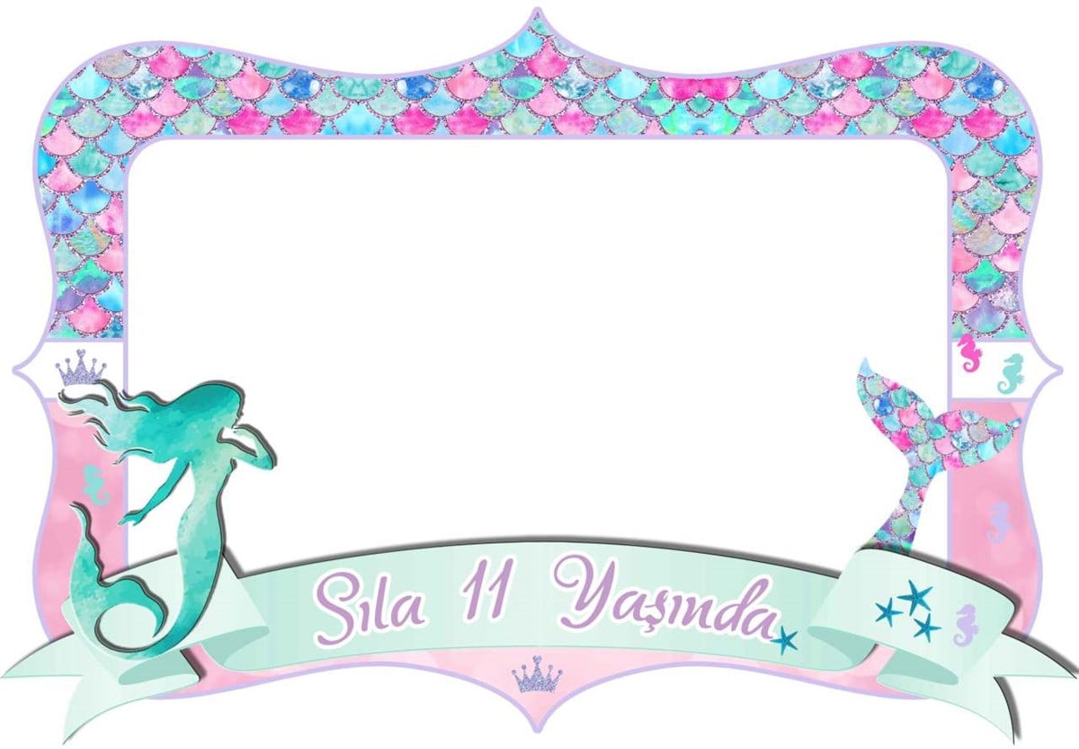 Deniz Kızı Kişiye Özel Çerçeve