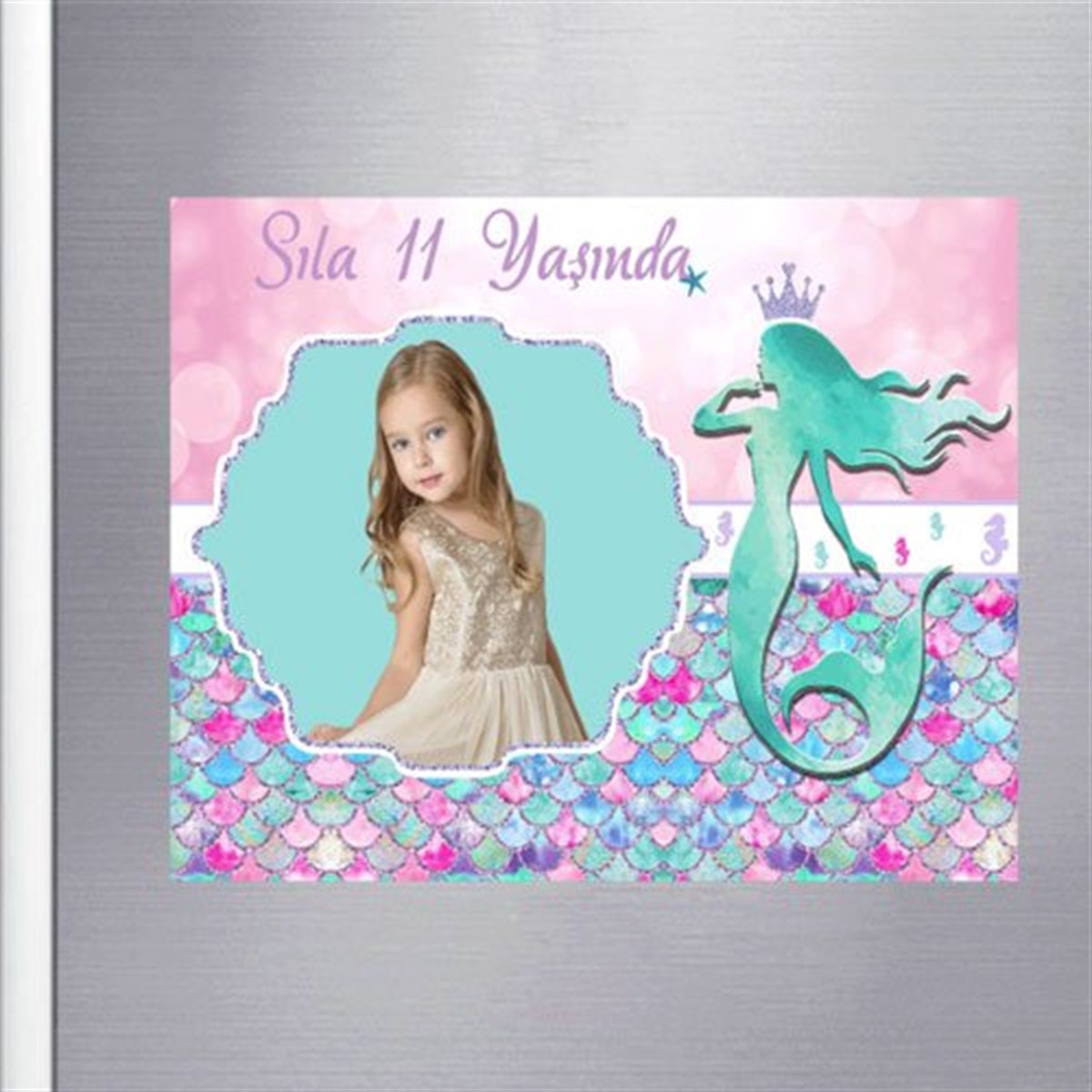 Deniz Kızı Kişiye Özel Magnet 18 Adet