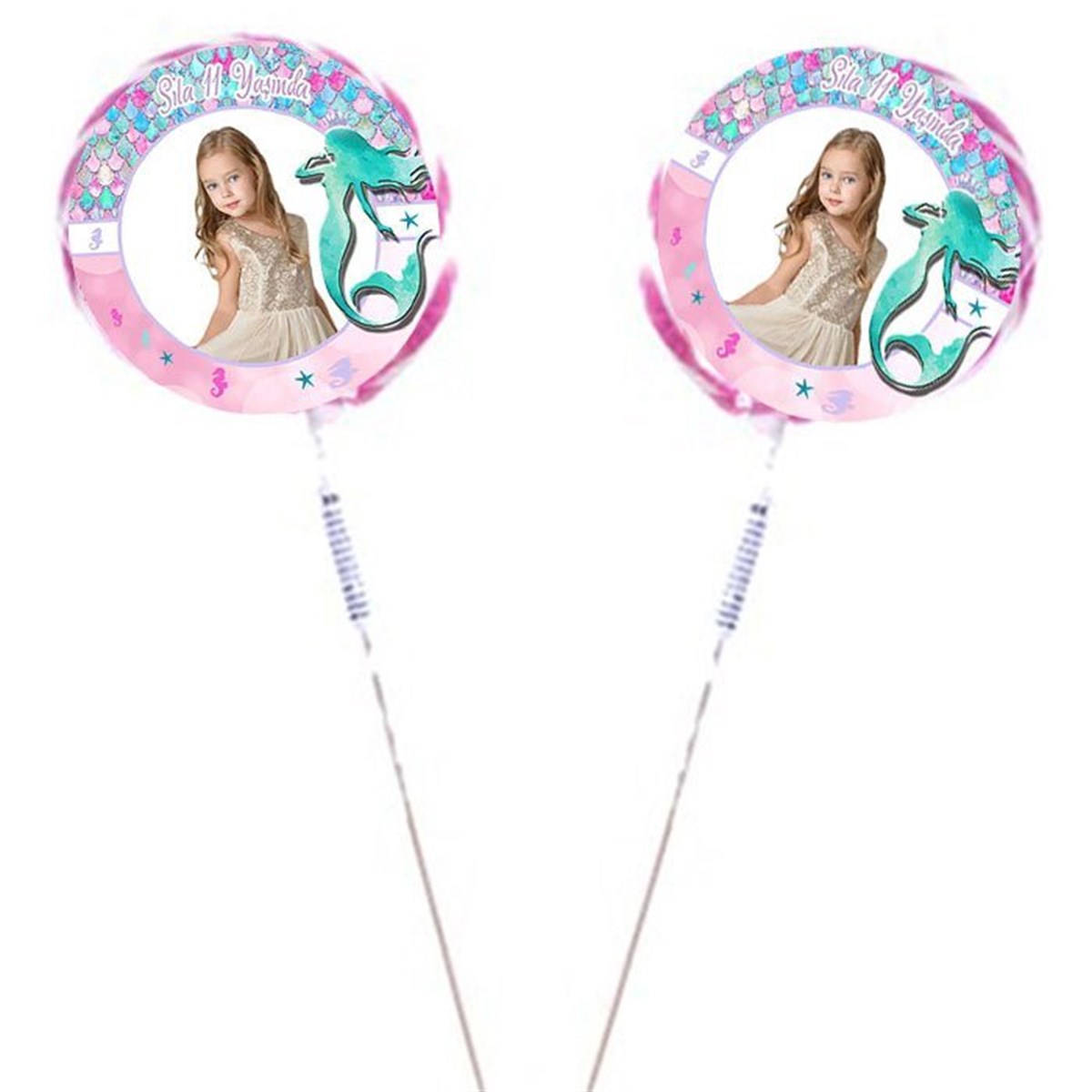 Deniz Kızı Kişiye Özel Sosyete Şekeri 10 Adet