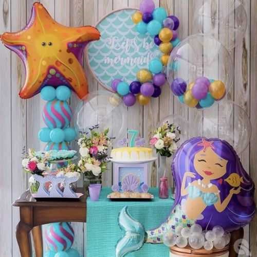 Deniz Kızı Temalı Folyo Balon
