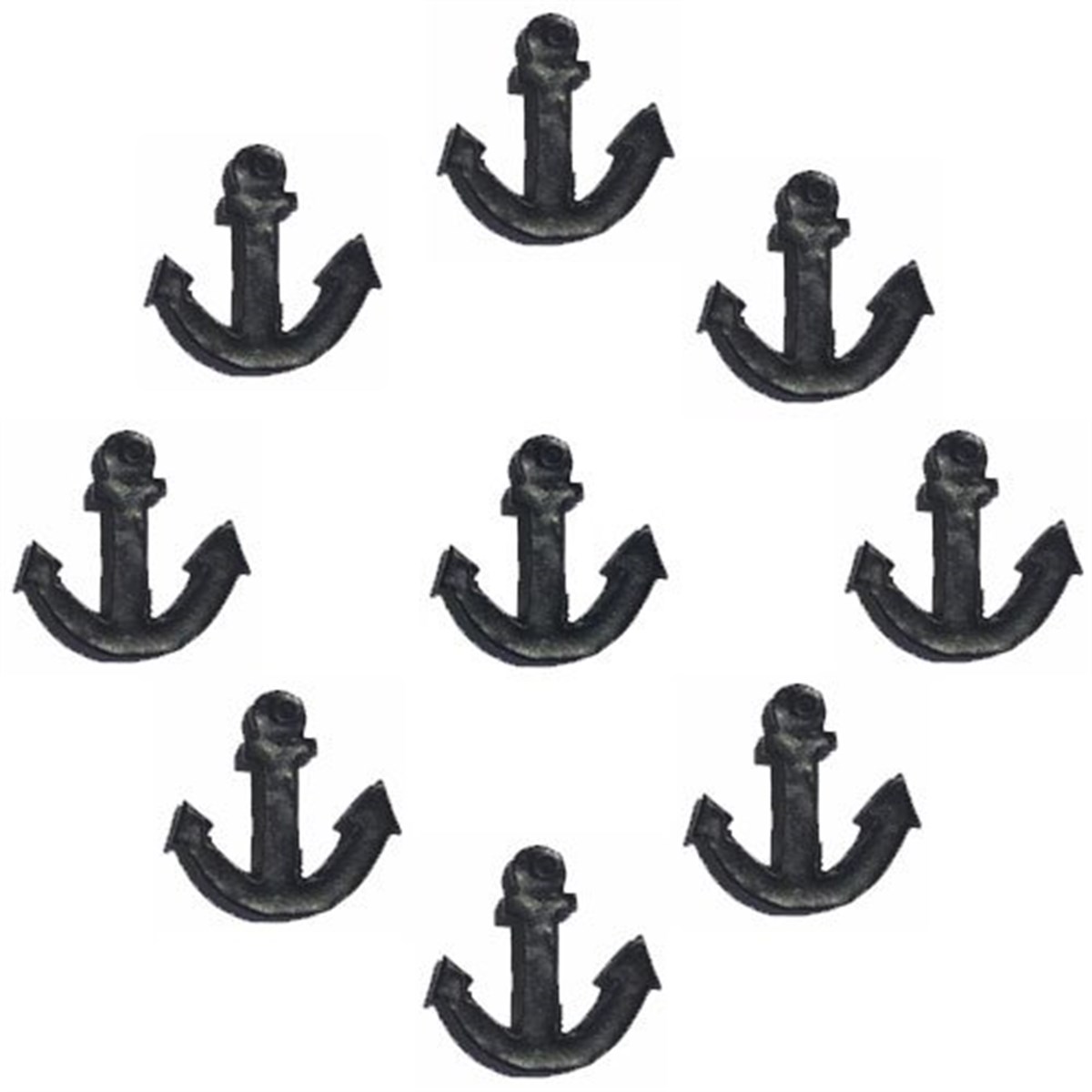 Denizci Siyah Çapa Masa Süsü 10 Adet