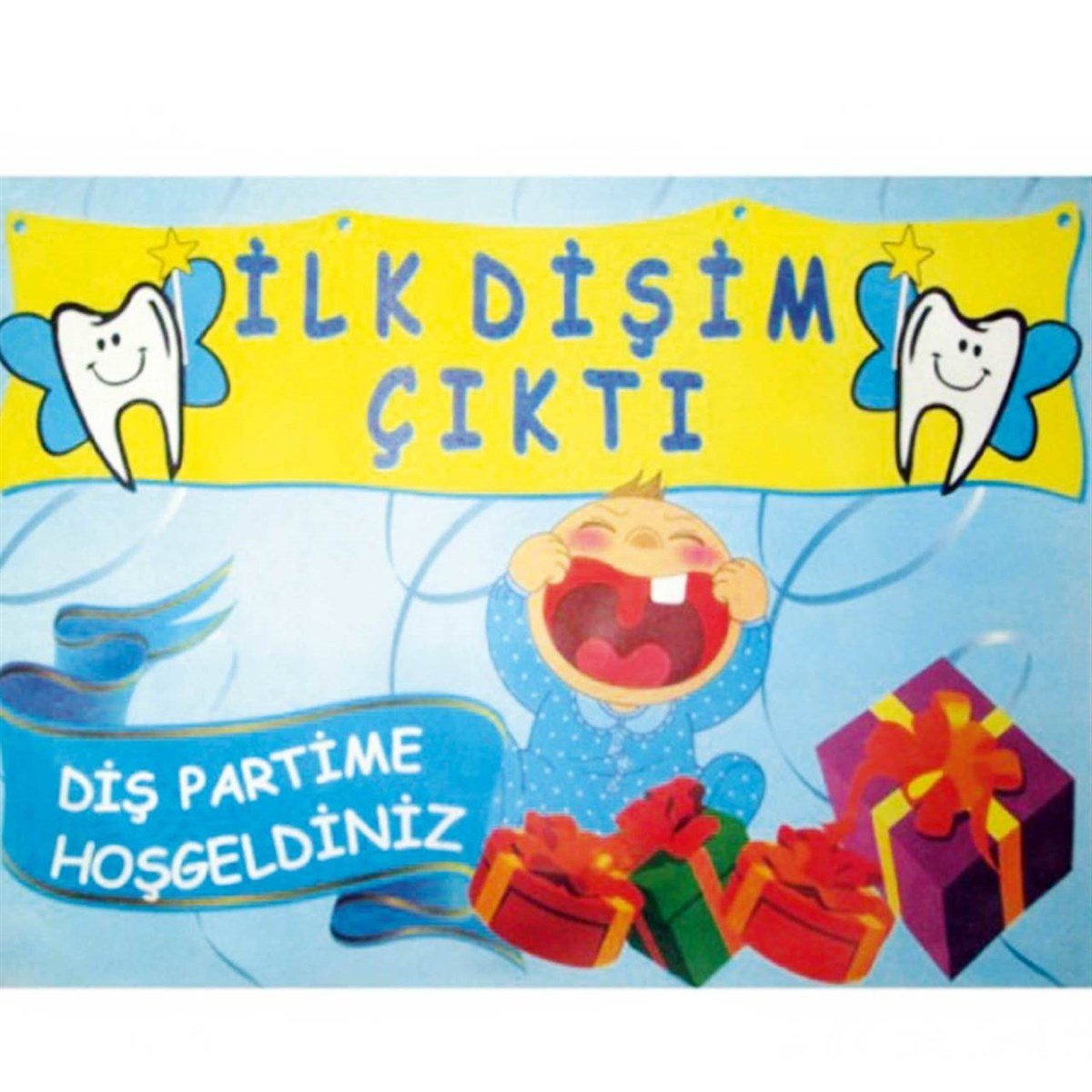 Diş Buğdayı Afişi Mavi 50x70 Cm