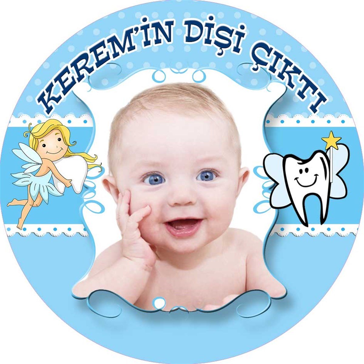 Diş Buğdayı Erkek Kişiye Özel Sticker 24 Adet