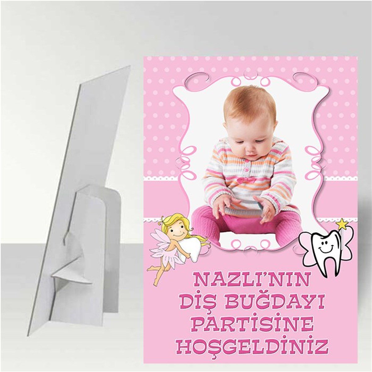 Diş Buğdayı Kız Kişiye Özel Ayaklı Pano