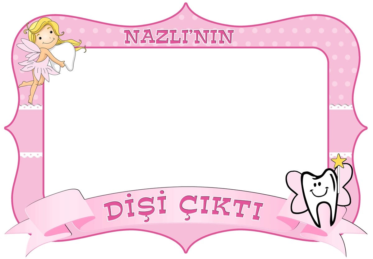 Diş Buğdayı Kız Kişiye Özel Çerçeve