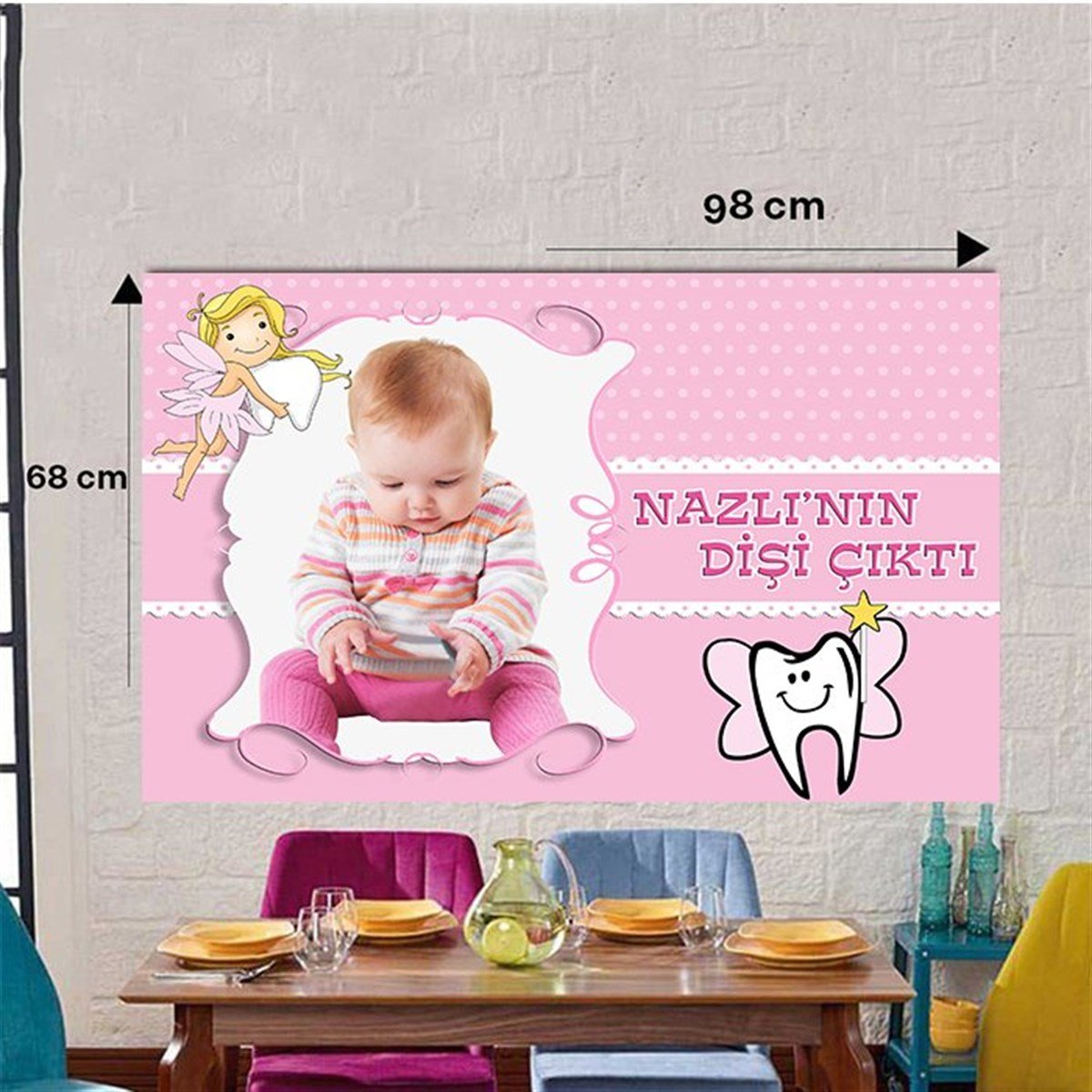 Diş Buğdayı Kız Kişiye Özel Duvar Panosu