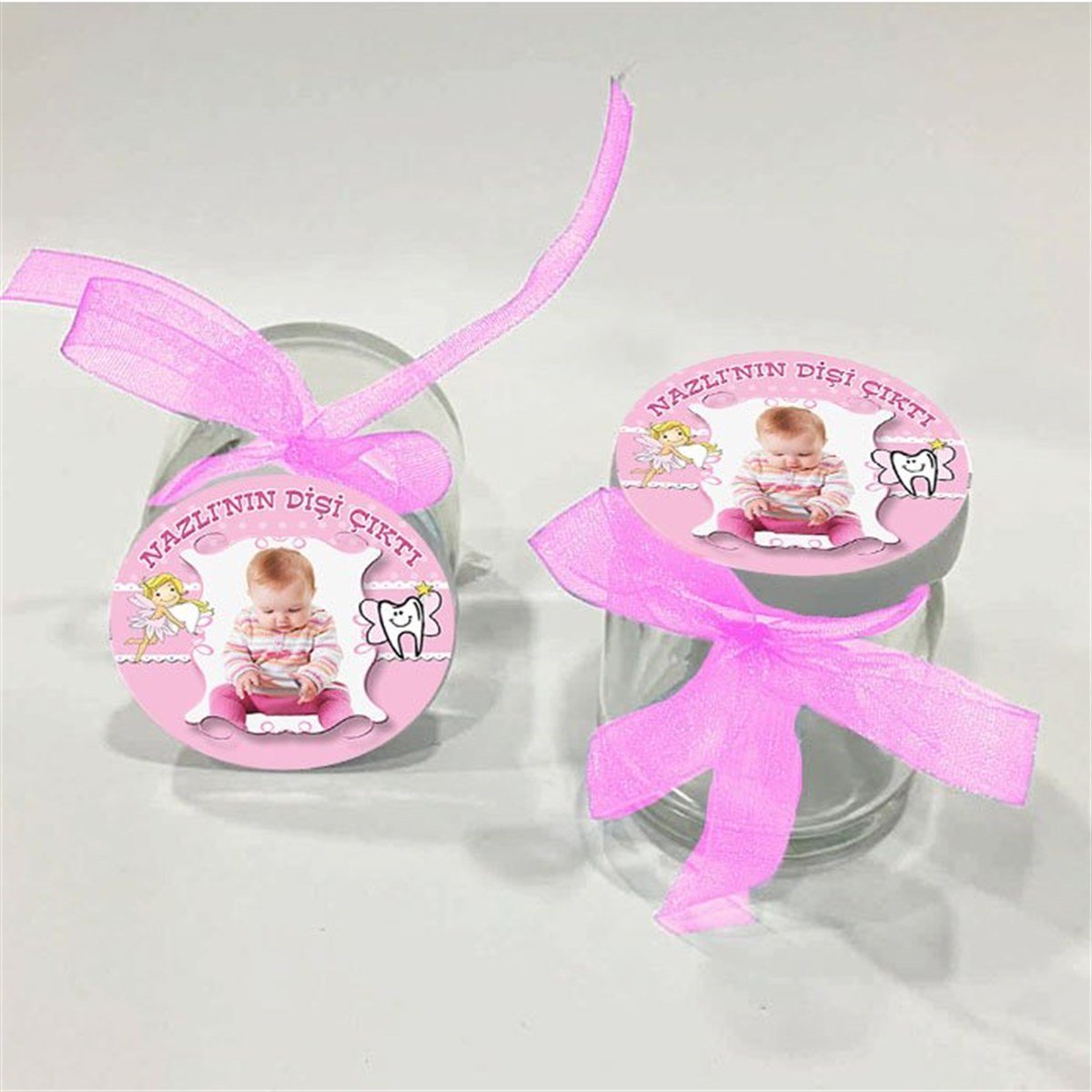 Diş Buğdayı Kız Kişiye Özel Kavanoz 10 Adet