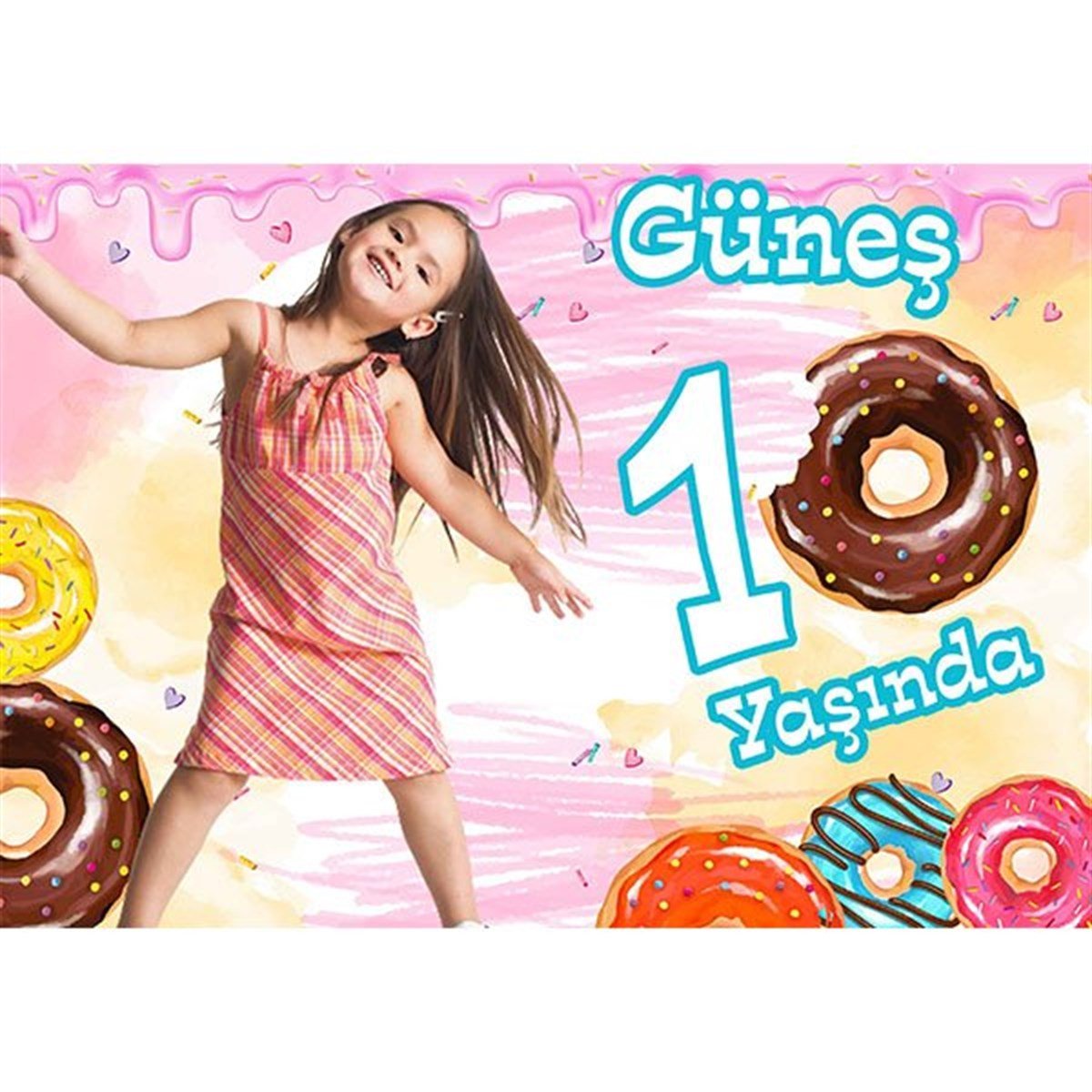 Donut Kişiye Özel Afiş