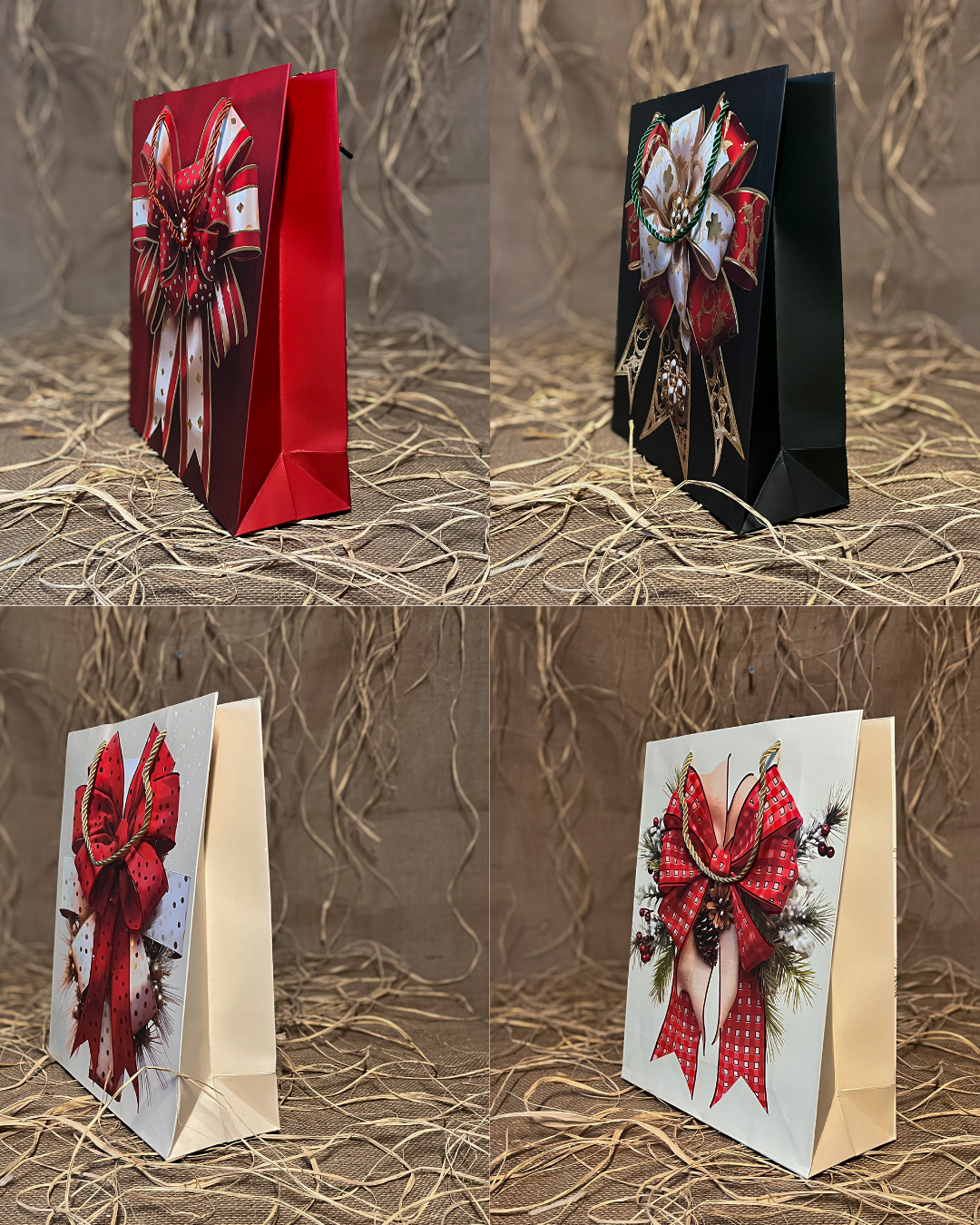 Hediye Karton ÇantalarFiyonk Karton Çanta 12 Adet