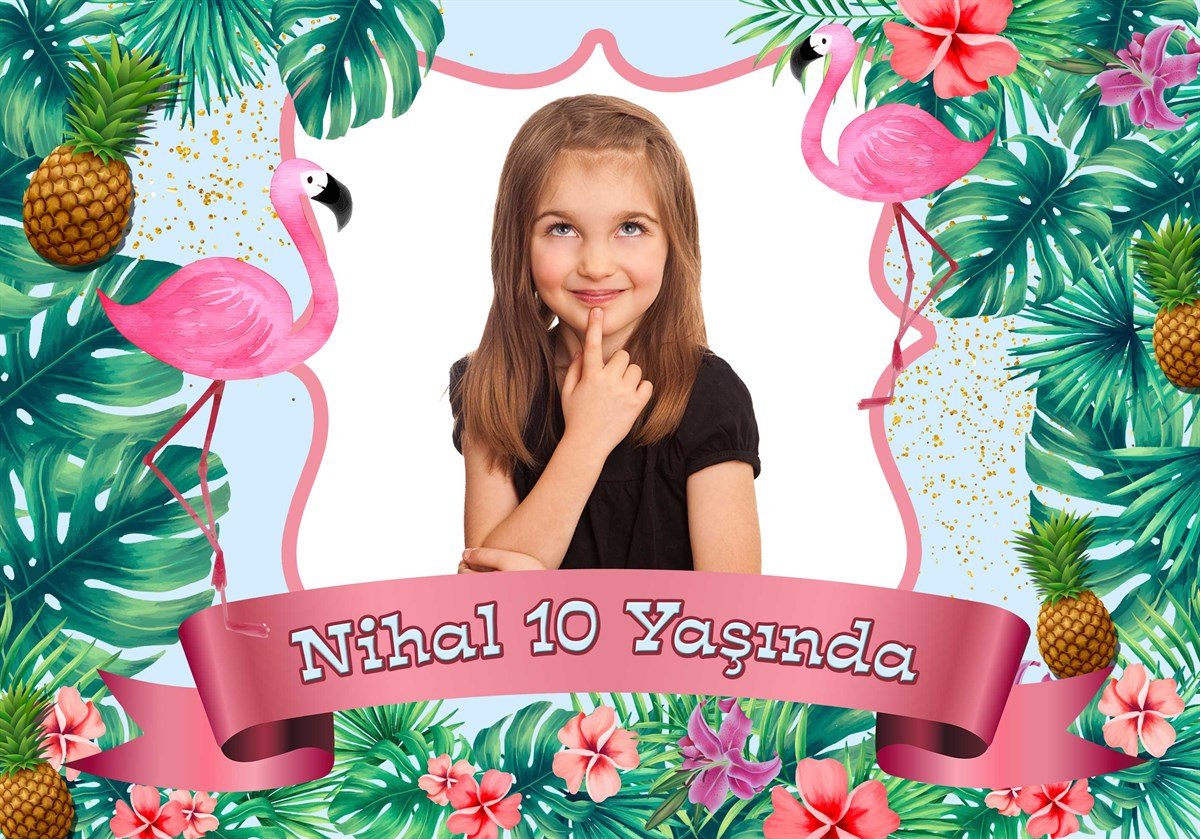 Flamingo Kişiye Özel Afiş