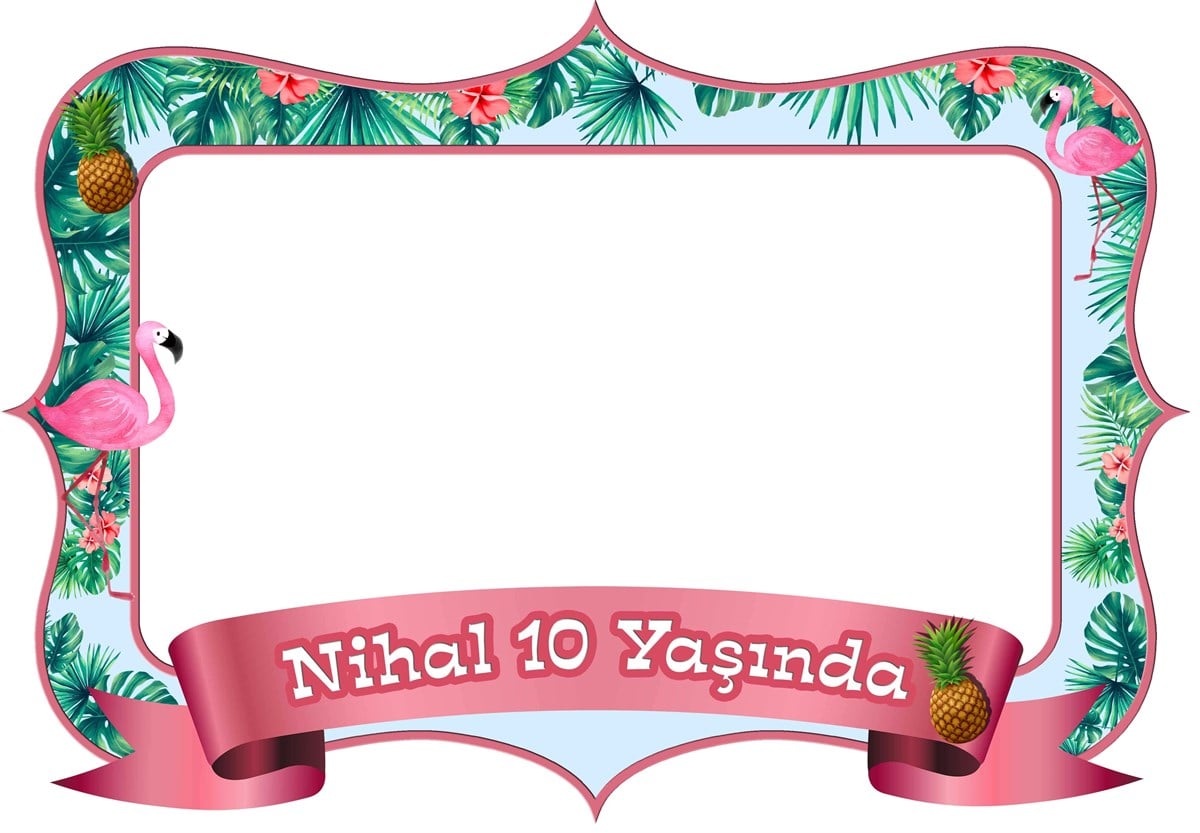 Flamingo Kişiye Özel Fotoğraf Çerçevesi
