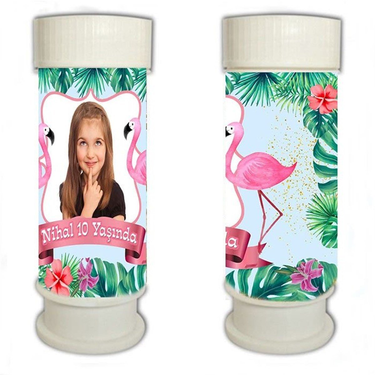 Flamingo Kişiye Özel Köpük Baloncuk 8 Adet