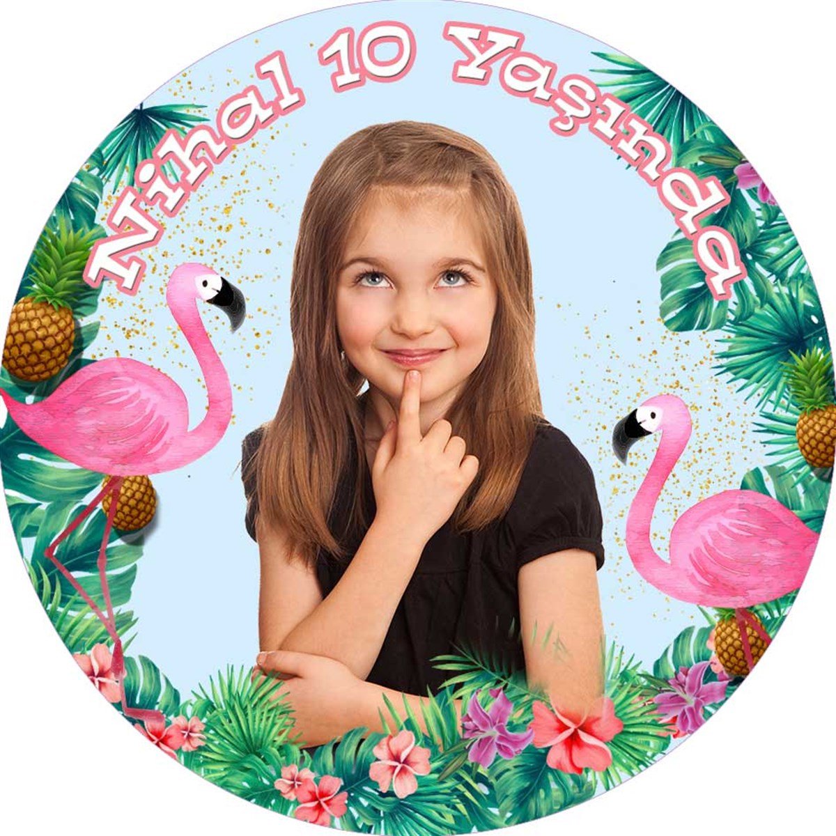 Flamingo Kişiye Özel Sticker 24 Adet