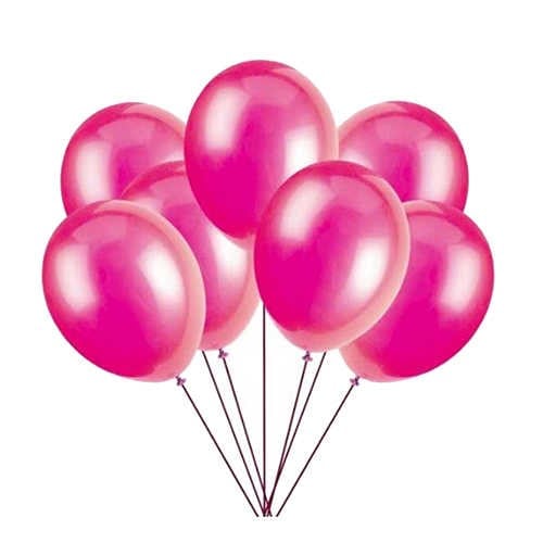 Fuşya Balon Metalik 100 Adet