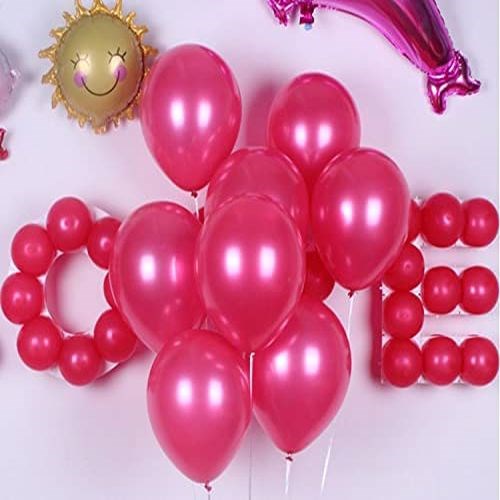 Fuşya Metalik Balon 20 Adet
