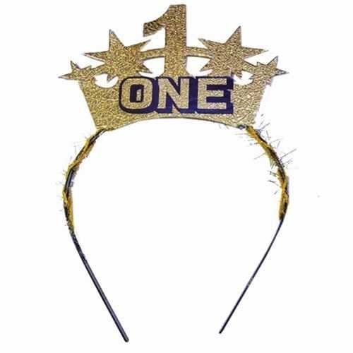 Gold 1 Yaş One Yazılı Taç