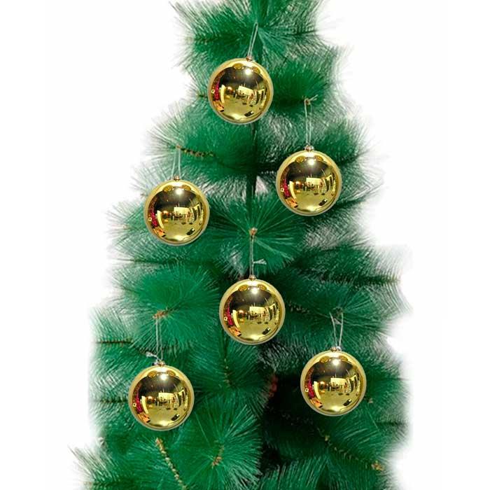 Ağaç SüsleriGold 8 cm YIlbaşı Top Süs