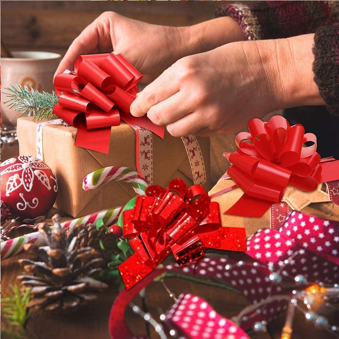 Gold Hediye Paketi Süsü 24 Adet 10 Cm