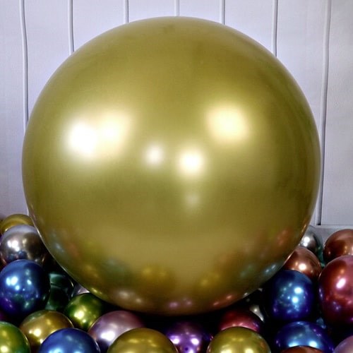 Gold Krom Jumbo Krom Balon  24 İnç 68 Cm