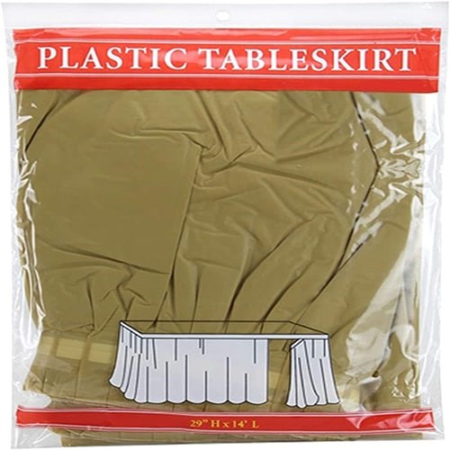 Gold Masa Eteği Plastik 