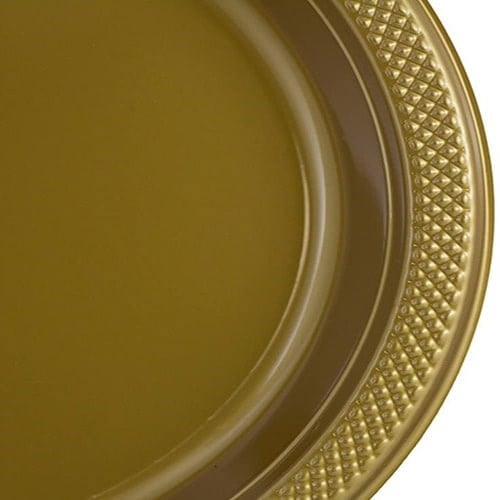 Gold Plastik Tabak 25 Adet