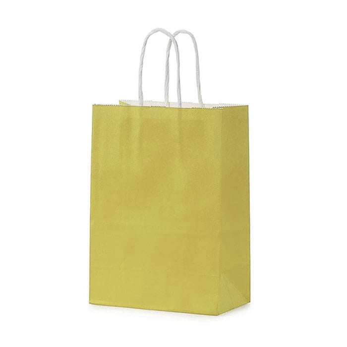 Gold Renkli Kraft Çanta 25 x 31 Cm 25 Adet