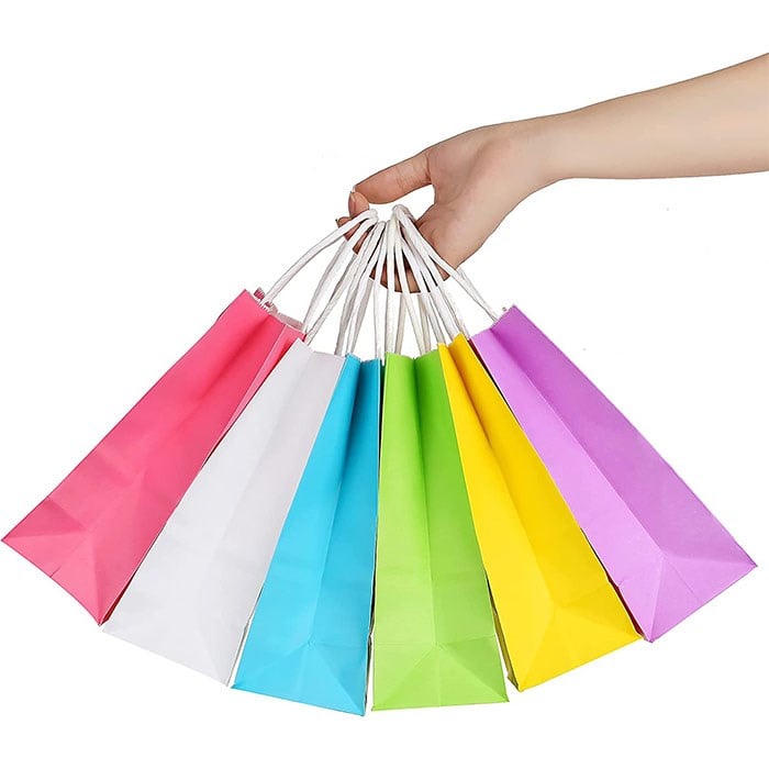 Gold Renkli Kraft Çanta 31 x 41 Cm 25 Adet