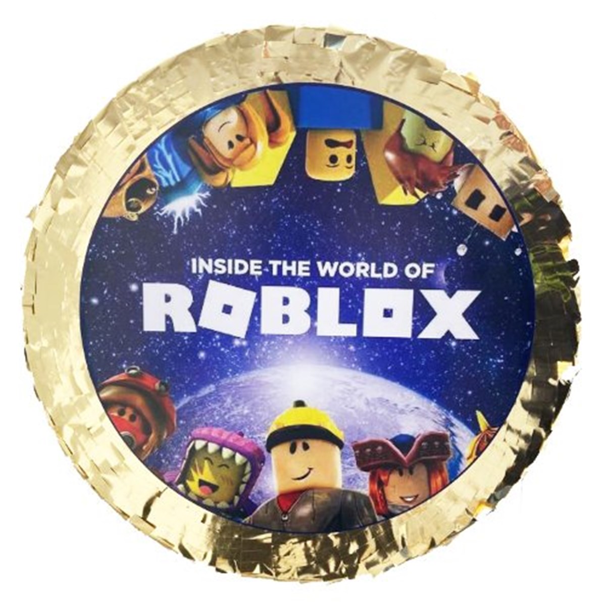 Gold Renkli Roblox Pinyata + Sopası