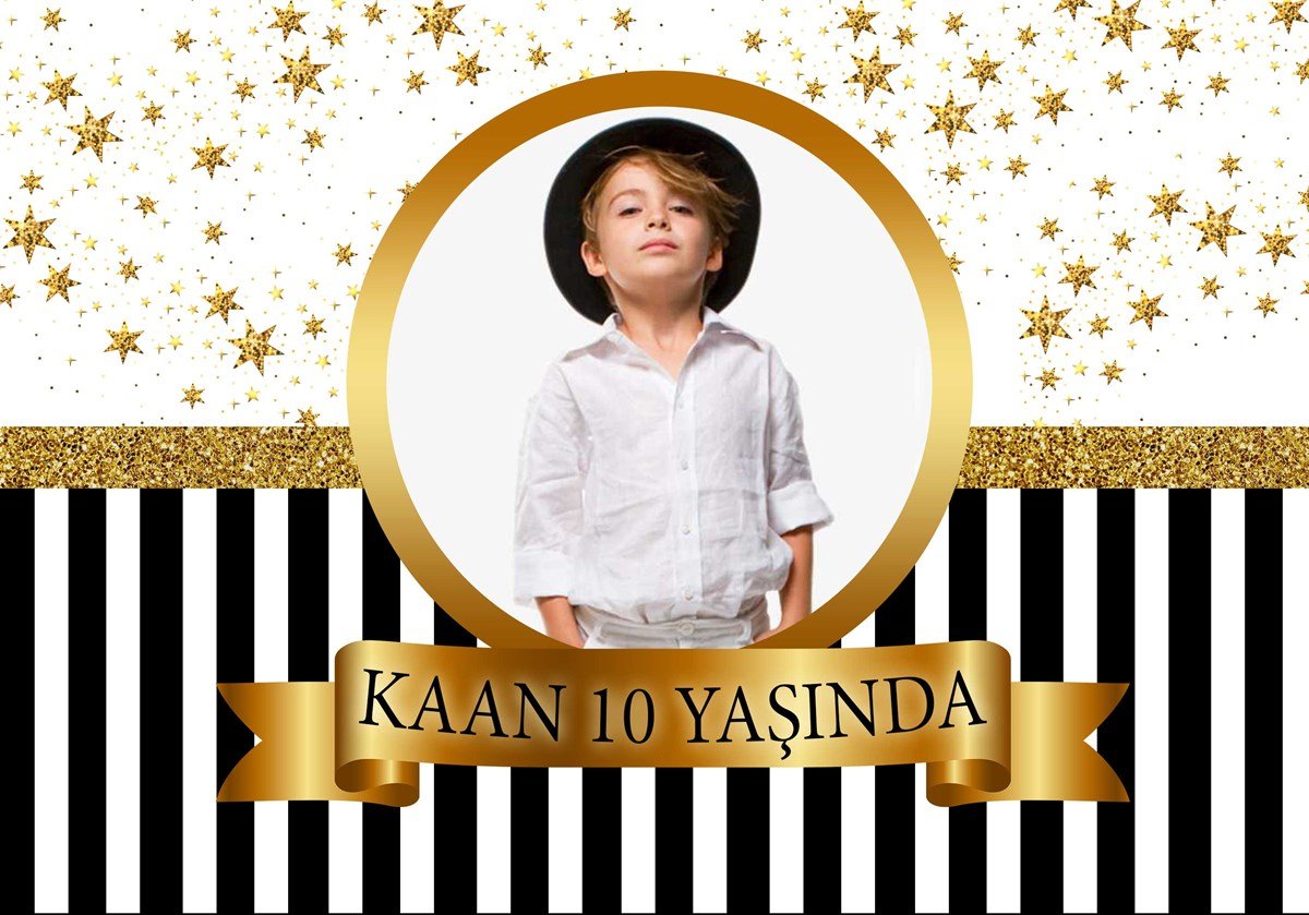 Gold Star Kişiye Özel Afiş