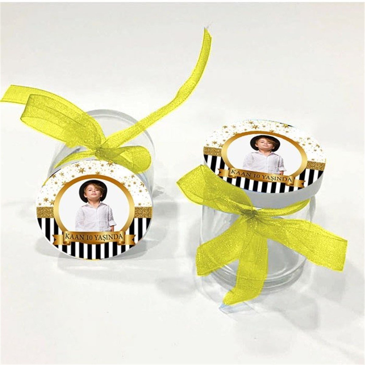 Gold Star Kişiye Özel Kavanoz 10 Adet