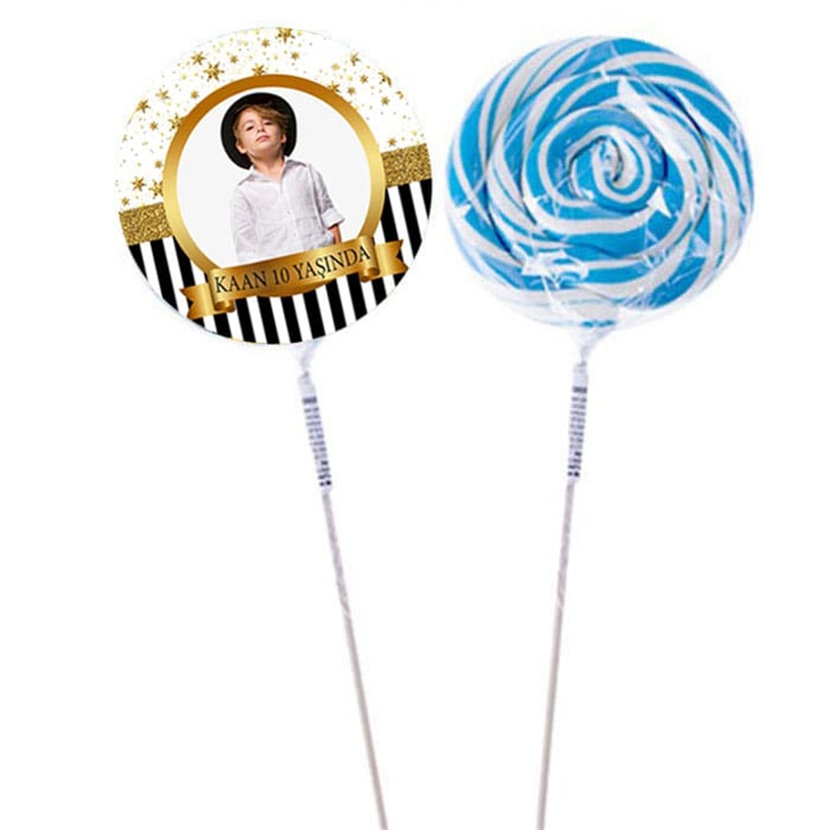 Gold Star Kişiye Özel Sosyete Şekeri 10 Adet