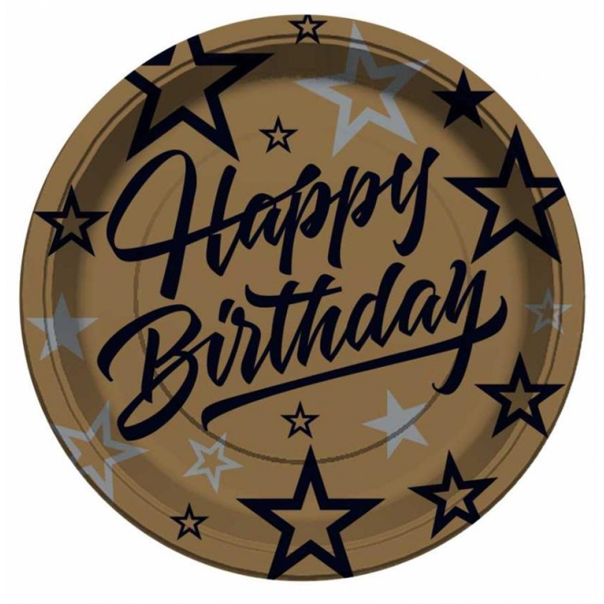 Golden Star Happy Birthday Tabak