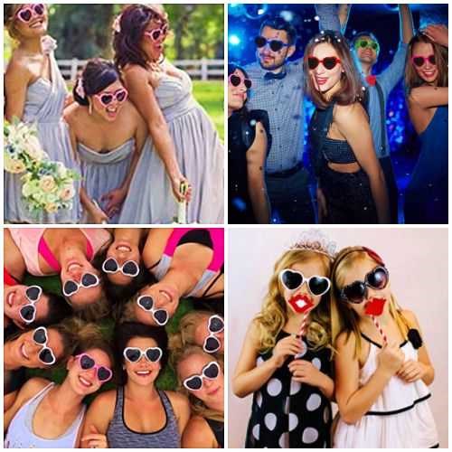 Kalp şekilli gözlük