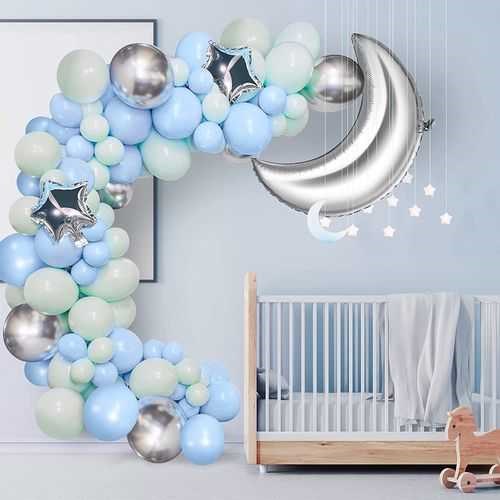 Gümüş Ay Yıldız Folyo Balon