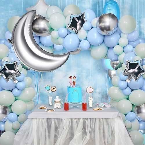 Gümüş Ay Yıldız Folyo Balon