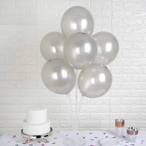 Gümüş Balon Metalik 100 Adet