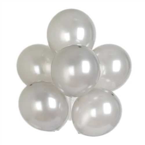 Gümüş Balon Metalik 100 Adet