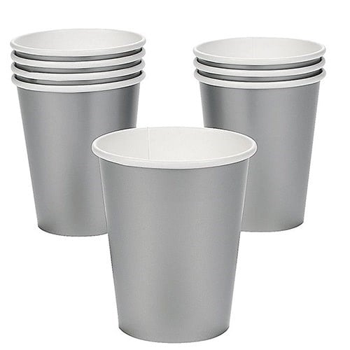 Gümüş Karton Bardak 8 Adet