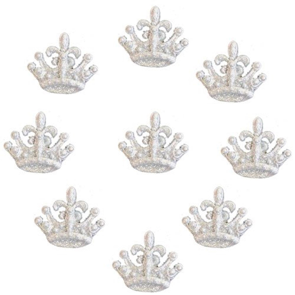 Gümüş Kraliçe Masa Süsü 10 Adet