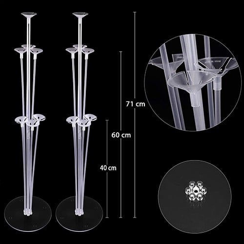 Gümüş Krom Ayaklı Balon Standı